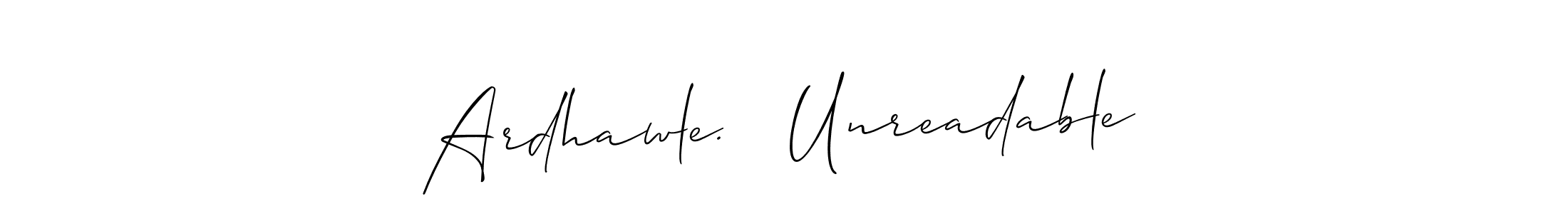 The best way (Allison_Script) to make a short signature is to pick only two or three words in your name. The name Ardhawle.   Unreadable include a total of six letters. For converting this name. Ardhawle.   Unreadable signature style 2 images and pictures png