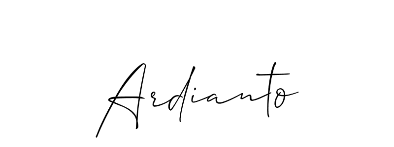 You can use this online signature creator to create a handwritten signature for the name Ardianto. This is the best online autograph maker. Ardianto signature style 2 images and pictures png