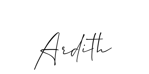 Make a short Ardith signature style. Manage your documents anywhere anytime using Allison_Script. Create and add eSignatures, submit forms, share and send files easily. Ardith signature style 2 images and pictures png