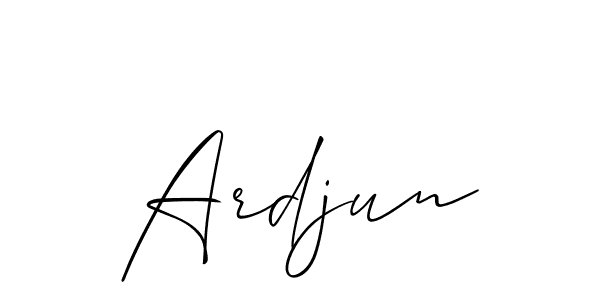 if you are searching for the best signature style for your name Ardjun. so please give up your signature search. here we have designed multiple signature styles  using Allison_Script. Ardjun signature style 2 images and pictures png