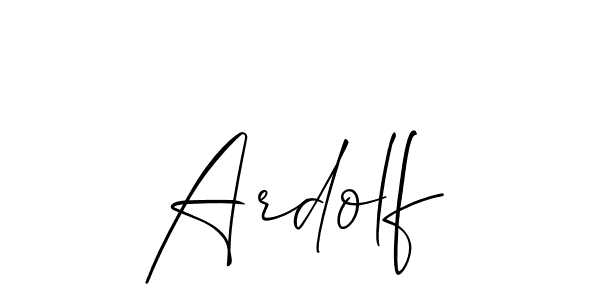 Best and Professional Signature Style for Ardolf. Allison_Script Best Signature Style Collection. Ardolf signature style 2 images and pictures png