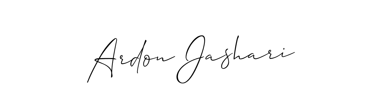 Similarly Allison_Script is the best handwritten signature design. Signature creator online .You can use it as an online autograph creator for name Ardon Jashari. Ardon Jashari signature style 2 images and pictures png