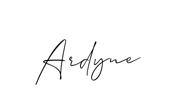 The best way (Allison_Script) to make a short signature is to pick only two or three words in your name. The name Ardyne include a total of six letters. For converting this name. Ardyne signature style 2 images and pictures png