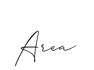 Create a beautiful signature design for name Area. With this signature (Allison_Script) fonts, you can make a handwritten signature for free. Area signature style 2 images and pictures png