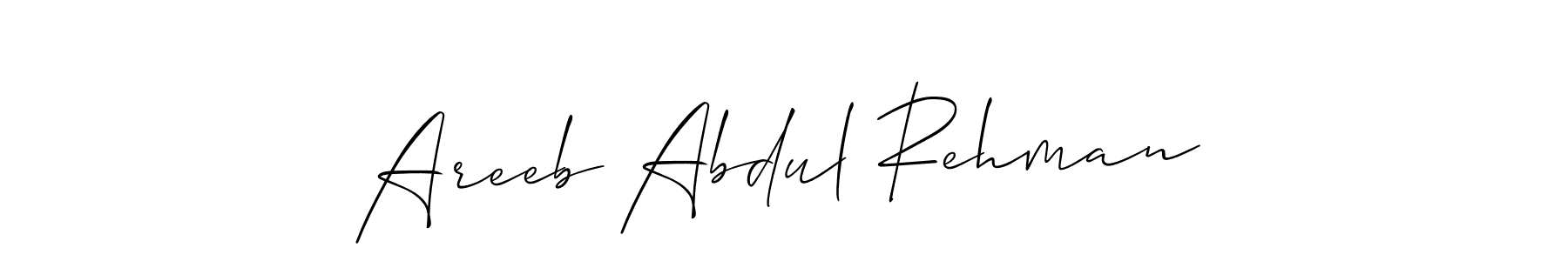 Once you've used our free online signature maker to create your best signature Allison_Script style, it's time to enjoy all of the benefits that Areeb Abdul Rehman name signing documents. Areeb Abdul Rehman signature style 2 images and pictures png