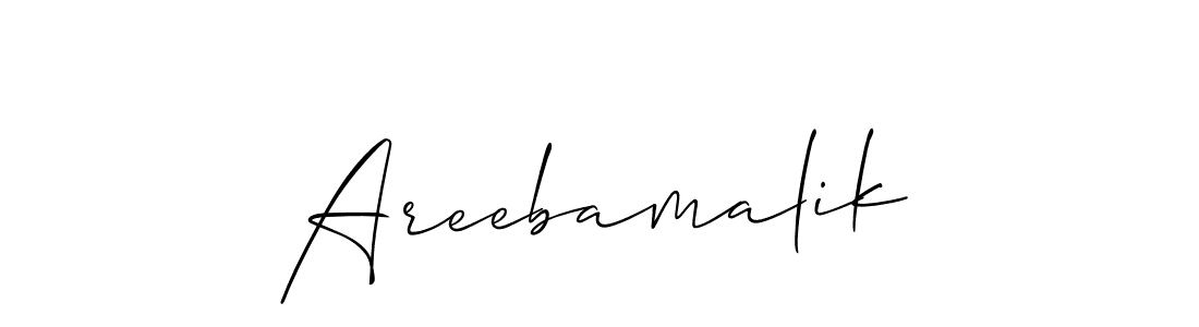 Once you've used our free online signature maker to create your best signature Allison_Script style, it's time to enjoy all of the benefits that Areebamalik name signing documents. Areebamalik signature style 2 images and pictures png