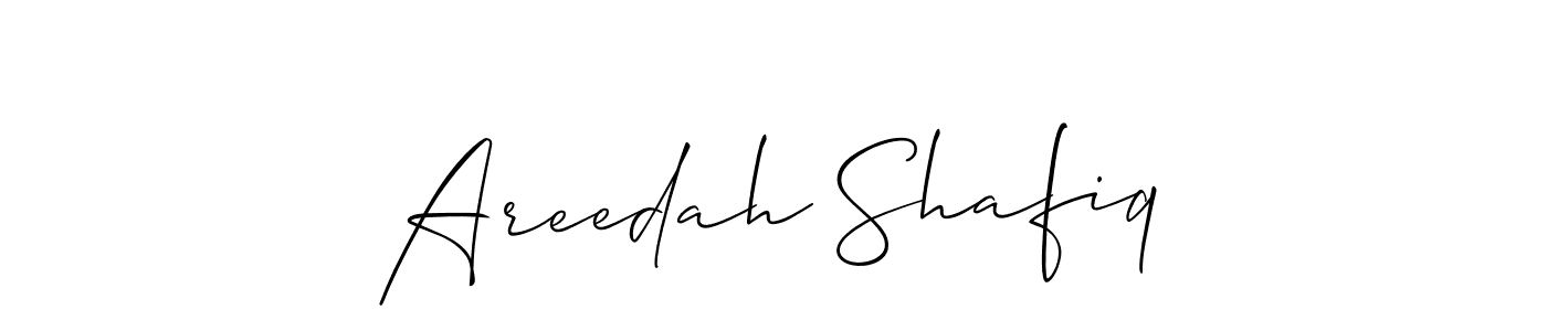 Similarly Allison_Script is the best handwritten signature design. Signature creator online .You can use it as an online autograph creator for name Areedah Shafiq. Areedah Shafiq signature style 2 images and pictures png