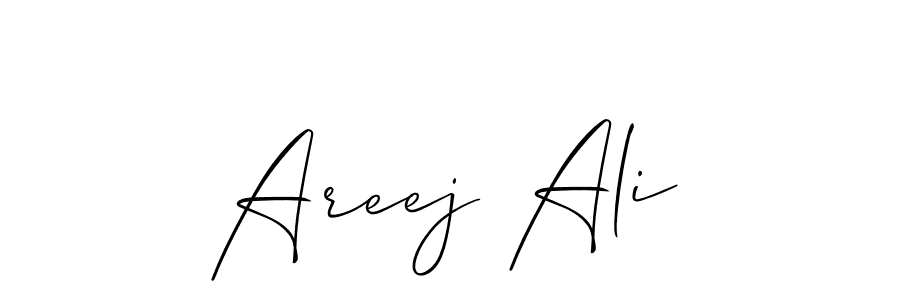 Make a beautiful signature design for name Areej Ali. Use this online signature maker to create a handwritten signature for free. Areej Ali signature style 2 images and pictures png