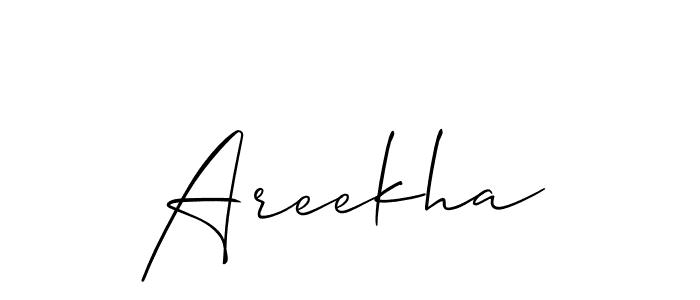 Areekha stylish signature style. Best Handwritten Sign (Allison_Script) for my name. Handwritten Signature Collection Ideas for my name Areekha. Areekha signature style 2 images and pictures png