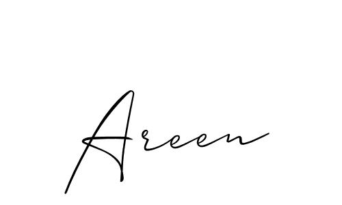 The best way (Allison_Script) to make a short signature is to pick only two or three words in your name. The name Areen include a total of six letters. For converting this name. Areen signature style 2 images and pictures png