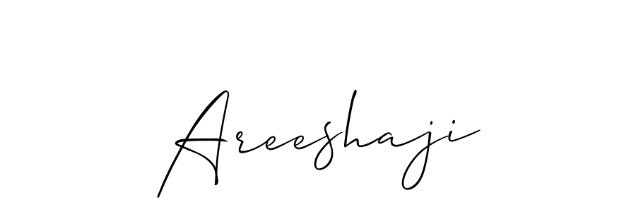 How to make Areeshaji signature? Allison_Script is a professional autograph style. Create handwritten signature for Areeshaji name. Areeshaji signature style 2 images and pictures png