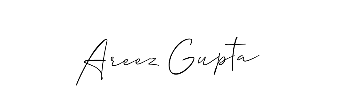 You should practise on your own different ways (Allison_Script) to write your name (Areez Gupta) in signature. don't let someone else do it for you. Areez Gupta signature style 2 images and pictures png