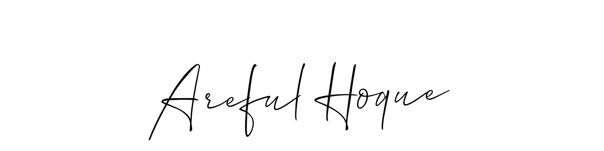 Areful Hoque stylish signature style. Best Handwritten Sign (Allison_Script) for my name. Handwritten Signature Collection Ideas for my name Areful Hoque. Areful Hoque signature style 2 images and pictures png