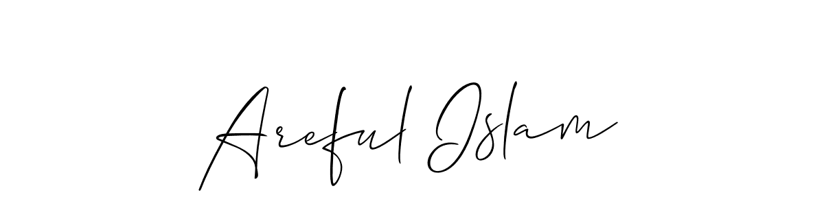 Create a beautiful signature design for name Areful Islam. With this signature (Allison_Script) fonts, you can make a handwritten signature for free. Areful Islam signature style 2 images and pictures png