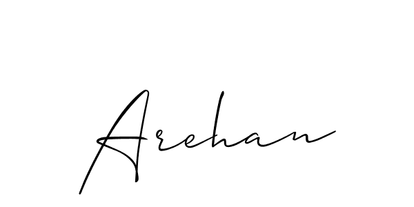 The best way (Allison_Script) to make a short signature is to pick only two or three words in your name. The name Arehan include a total of six letters. For converting this name. Arehan signature style 2 images and pictures png