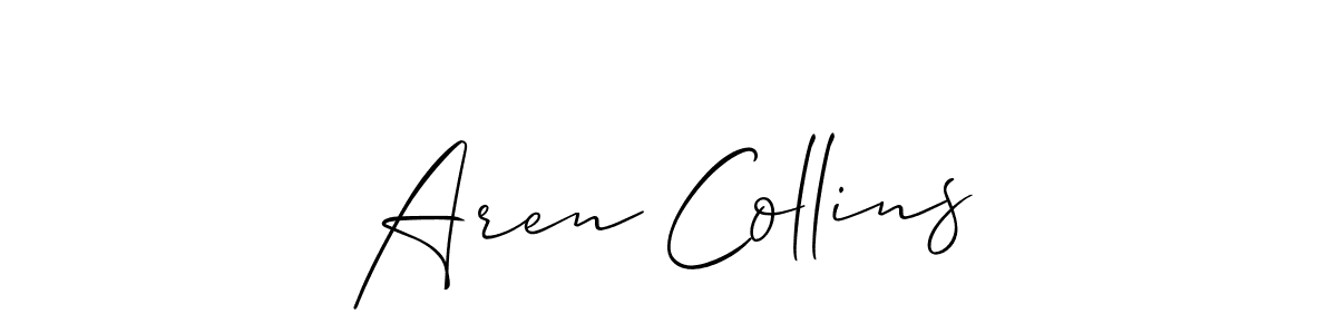 Make a beautiful signature design for name Aren Collins. Use this online signature maker to create a handwritten signature for free. Aren Collins signature style 2 images and pictures png