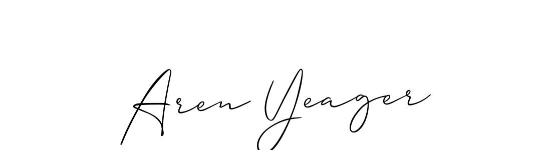 Similarly Allison_Script is the best handwritten signature design. Signature creator online .You can use it as an online autograph creator for name Aren Yeager. Aren Yeager signature style 2 images and pictures png