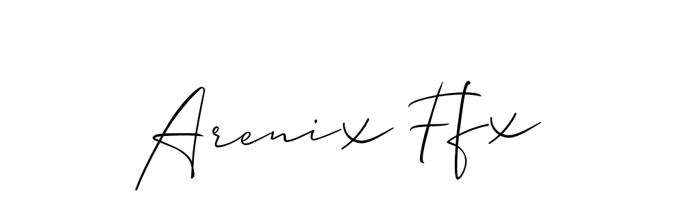 Allison_Script is a professional signature style that is perfect for those who want to add a touch of class to their signature. It is also a great choice for those who want to make their signature more unique. Get Arenix Ffx name to fancy signature for free. Arenix Ffx signature style 2 images and pictures png