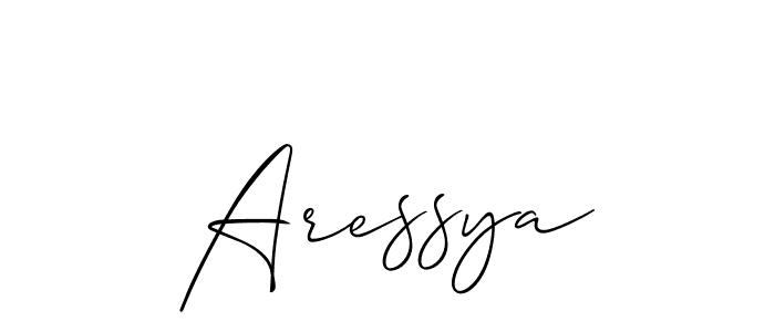 How to make Aressya name signature. Use Allison_Script style for creating short signs online. This is the latest handwritten sign. Aressya signature style 2 images and pictures png