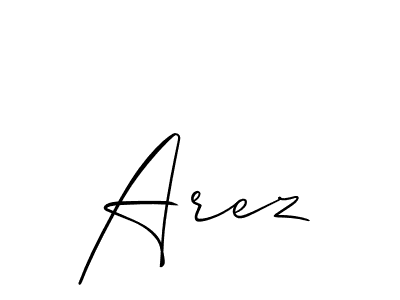 How to Draw Arez signature style? Allison_Script is a latest design signature styles for name Arez. Arez signature style 2 images and pictures png