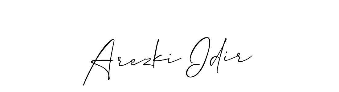 Also we have Arezki Idir name is the best signature style. Create professional handwritten signature collection using Allison_Script autograph style. Arezki Idir signature style 2 images and pictures png