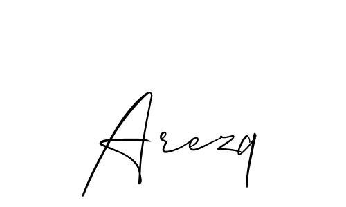 Once you've used our free online signature maker to create your best signature Allison_Script style, it's time to enjoy all of the benefits that Arezq name signing documents. Arezq signature style 2 images and pictures png