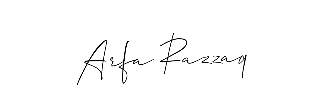 Check out images of Autograph of Arfa Razzaq name. Actor Arfa Razzaq Signature Style. Allison_Script is a professional sign style online. Arfa Razzaq signature style 2 images and pictures png