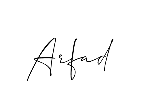 Here are the top 10 professional signature styles for the name Arfad. These are the best autograph styles you can use for your name. Arfad signature style 2 images and pictures png