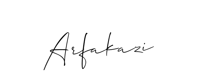 How to Draw Arfakazi signature style? Allison_Script is a latest design signature styles for name Arfakazi. Arfakazi signature style 2 images and pictures png