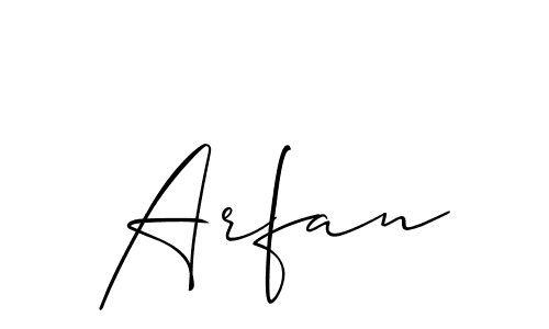 It looks lik you need a new signature style for name Arfan. Design unique handwritten (Allison_Script) signature with our free signature maker in just a few clicks. Arfan signature style 2 images and pictures png