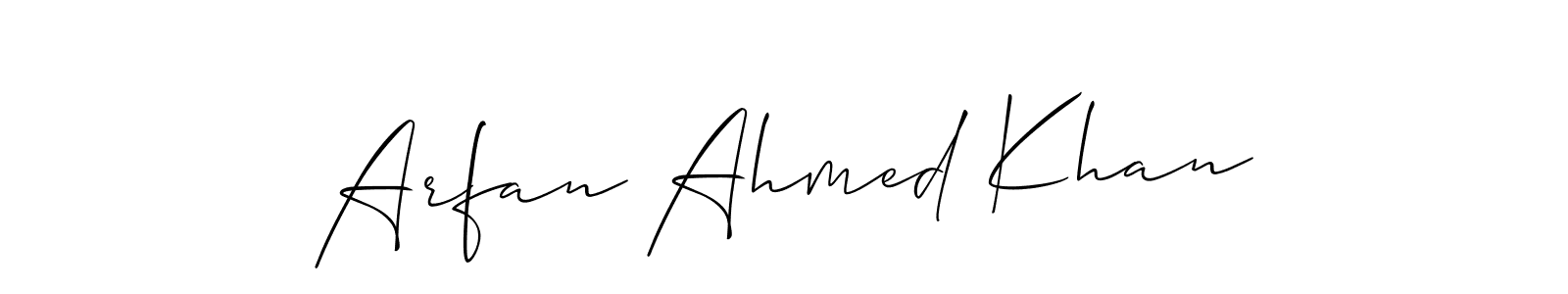Make a beautiful signature design for name Arfan Ahmed Khan. Use this online signature maker to create a handwritten signature for free. Arfan Ahmed Khan signature style 2 images and pictures png