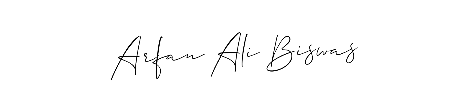 How to make Arfan Ali Biswas name signature. Use Allison_Script style for creating short signs online. This is the latest handwritten sign. Arfan Ali Biswas signature style 2 images and pictures png
