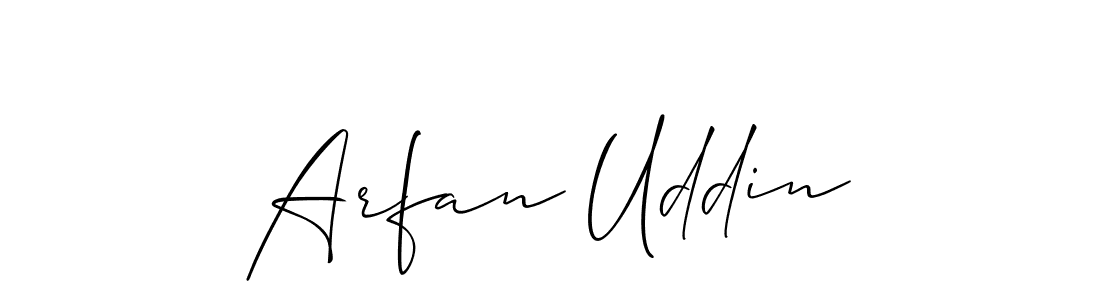 Similarly Allison_Script is the best handwritten signature design. Signature creator online .You can use it as an online autograph creator for name Arfan Uddin. Arfan Uddin signature style 2 images and pictures png