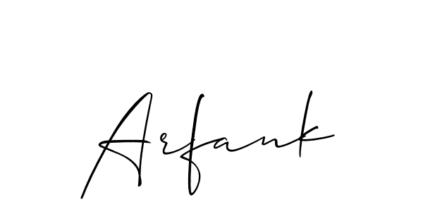 Best and Professional Signature Style for Arfank. Allison_Script Best Signature Style Collection. Arfank signature style 2 images and pictures png