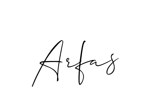 Similarly Allison_Script is the best handwritten signature design. Signature creator online .You can use it as an online autograph creator for name Arfas. Arfas signature style 2 images and pictures png
