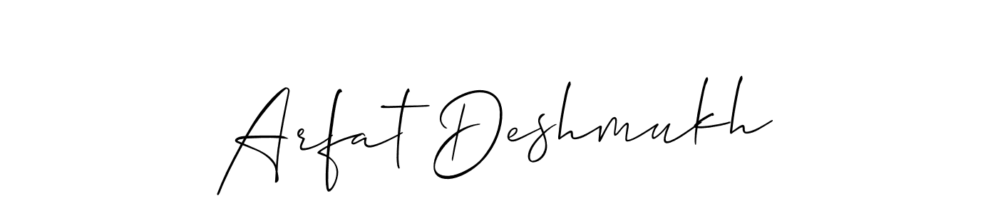 Make a beautiful signature design for name Arfat Deshmukh. Use this online signature maker to create a handwritten signature for free. Arfat Deshmukh signature style 2 images and pictures png