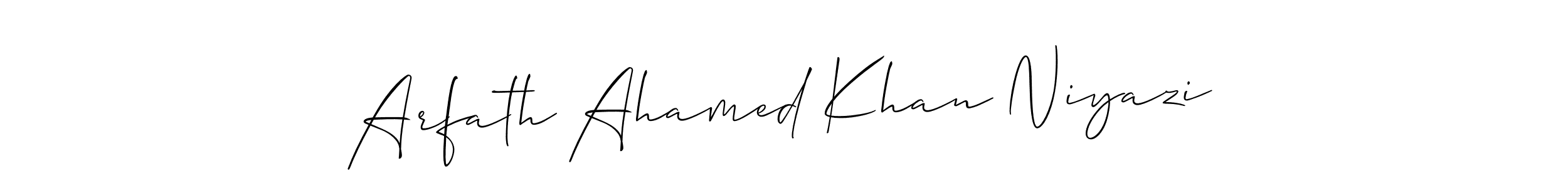 You can use this online signature creator to create a handwritten signature for the name Arfath Ahamed Khan Niyazi. This is the best online autograph maker. Arfath Ahamed Khan Niyazi signature style 2 images and pictures png