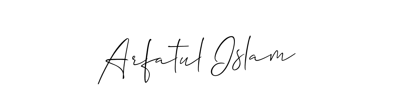 Also we have Arfatul Islam name is the best signature style. Create professional handwritten signature collection using Allison_Script autograph style. Arfatul Islam signature style 2 images and pictures png