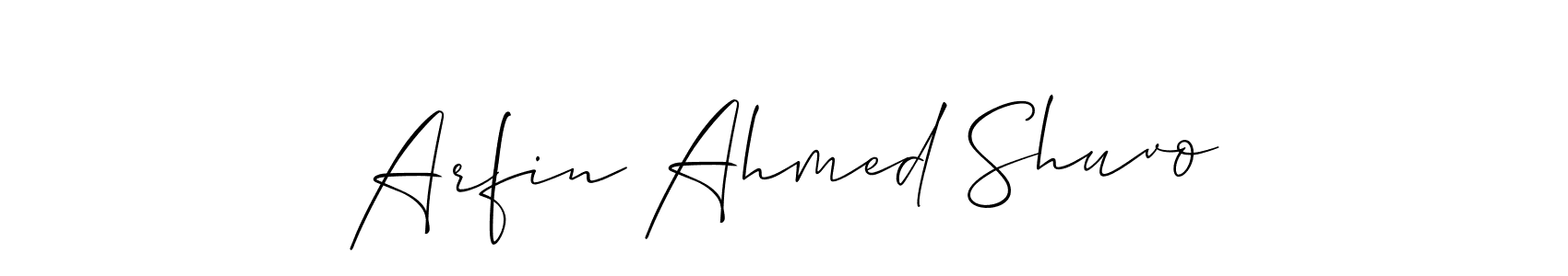 See photos of Arfin Ahmed Shuvo official signature by Spectra . Check more albums & portfolios. Read reviews & check more about Allison_Script font. Arfin Ahmed Shuvo signature style 2 images and pictures png