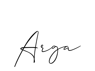 Also You can easily find your signature by using the search form. We will create Arga name handwritten signature images for you free of cost using Allison_Script sign style. Arga signature style 2 images and pictures png