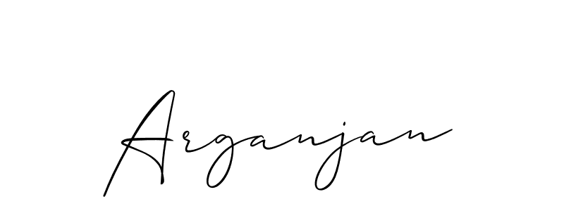 How to Draw Arganjan signature style? Allison_Script is a latest design signature styles for name Arganjan. Arganjan signature style 2 images and pictures png