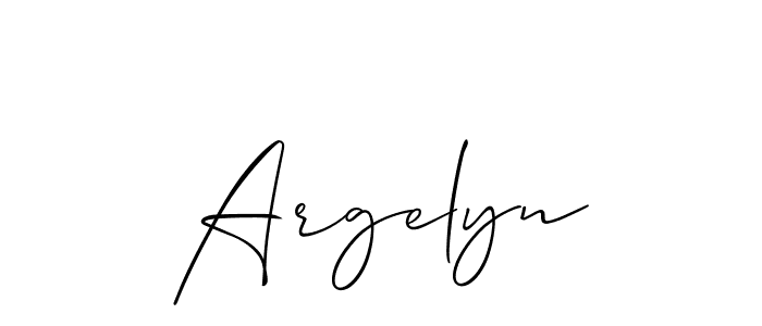 Also we have Argelyn name is the best signature style. Create professional handwritten signature collection using Allison_Script autograph style. Argelyn signature style 2 images and pictures png