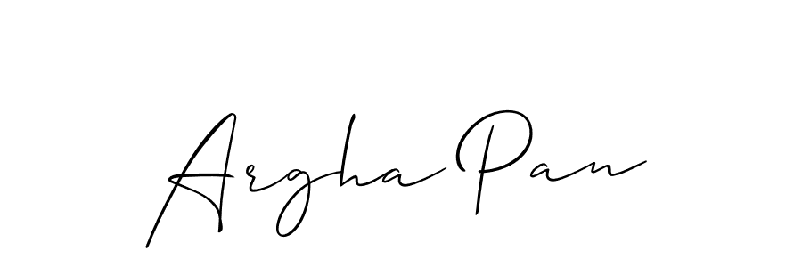 You should practise on your own different ways (Allison_Script) to write your name (Argha Pan) in signature. don't let someone else do it for you. Argha Pan signature style 2 images and pictures png