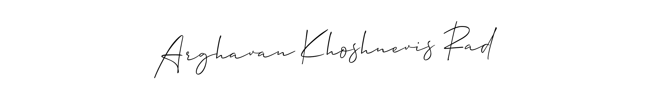 Once you've used our free online signature maker to create your best signature Allison_Script style, it's time to enjoy all of the benefits that Arghavan Khoshnevis Rad name signing documents. Arghavan Khoshnevis Rad signature style 2 images and pictures png