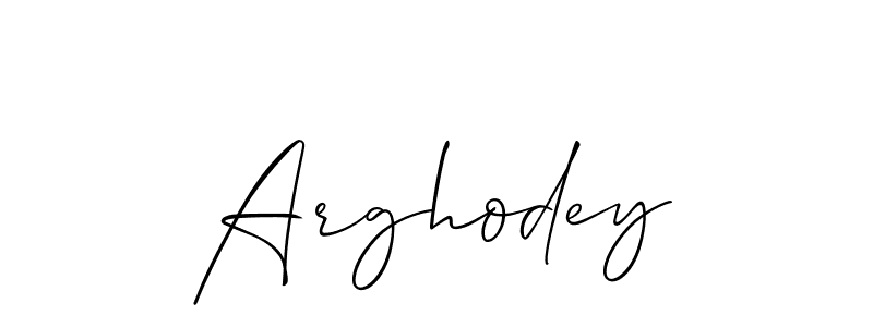 Once you've used our free online signature maker to create your best signature Allison_Script style, it's time to enjoy all of the benefits that Arghodey name signing documents. Arghodey signature style 2 images and pictures png