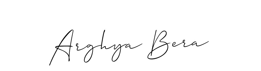 Also You can easily find your signature by using the search form. We will create Arghya Bera name handwritten signature images for you free of cost using Allison_Script sign style. Arghya Bera signature style 2 images and pictures png