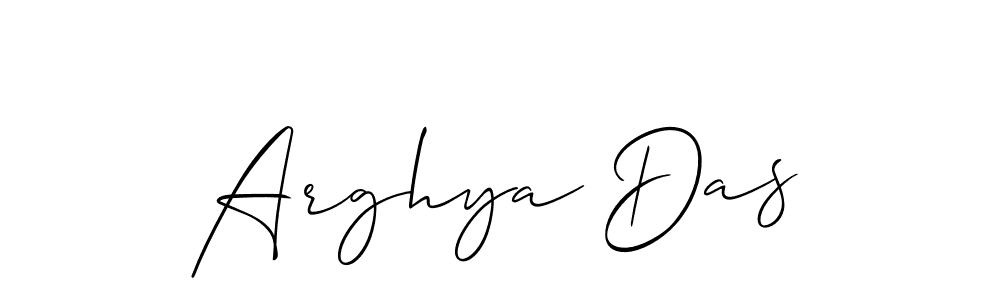 Also we have Arghya Das name is the best signature style. Create professional handwritten signature collection using Allison_Script autograph style. Arghya Das signature style 2 images and pictures png