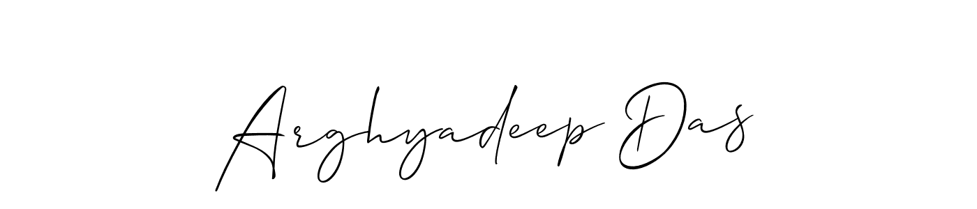 Also we have Arghyadeep Das name is the best signature style. Create professional handwritten signature collection using Allison_Script autograph style. Arghyadeep Das signature style 2 images and pictures png