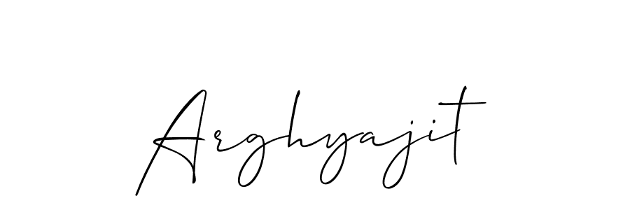 The best way (Allison_Script) to make a short signature is to pick only two or three words in your name. The name Arghyajit include a total of six letters. For converting this name. Arghyajit signature style 2 images and pictures png