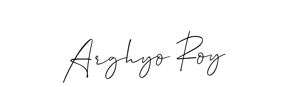 How to Draw Arghyo Roy signature style? Allison_Script is a latest design signature styles for name Arghyo Roy. Arghyo Roy signature style 2 images and pictures png